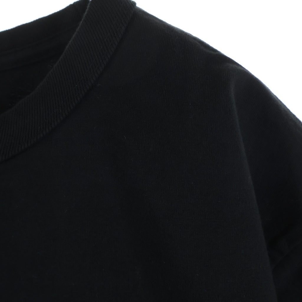 EVISU(エビス) ×PALACE LOGO TEE パレス ロゴプリントクルーネック半袖カットソーTシャツ ブラック P26EVSES001