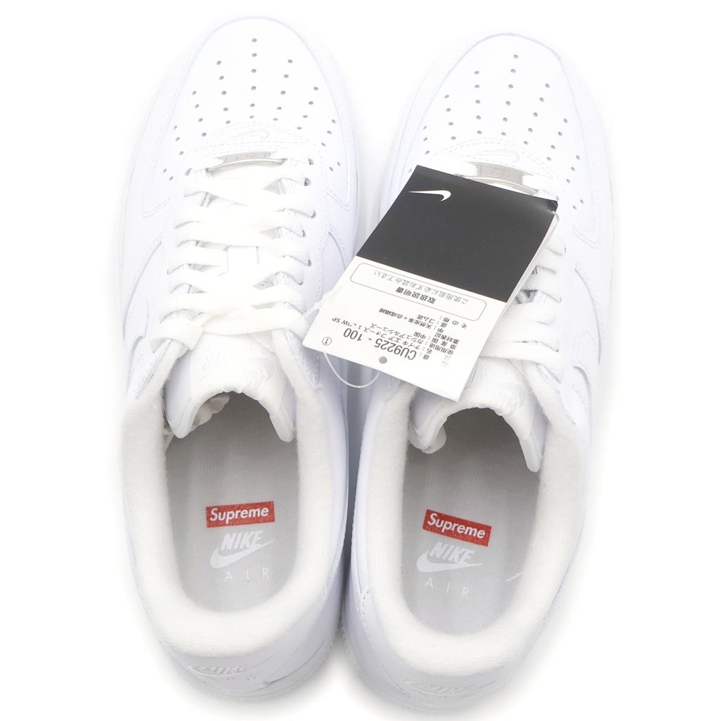 NIKE(ナイキ) ×SUPREME AIR FORCE 1 LOW SP シュプリーム エアフォース 1 レザーローカットスニーカー ホワイト US8.5/26.5cm CU9225-100