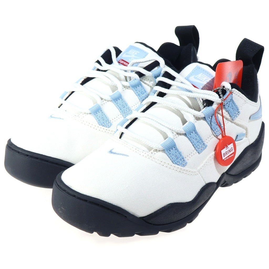 NIKE(ナイキ) ×SUPREME NIKE SB LOW シュプリーム ナイキSB キャンバスローカットスニーカー ホワイト /ブラック US8/26cm FQ3000-100