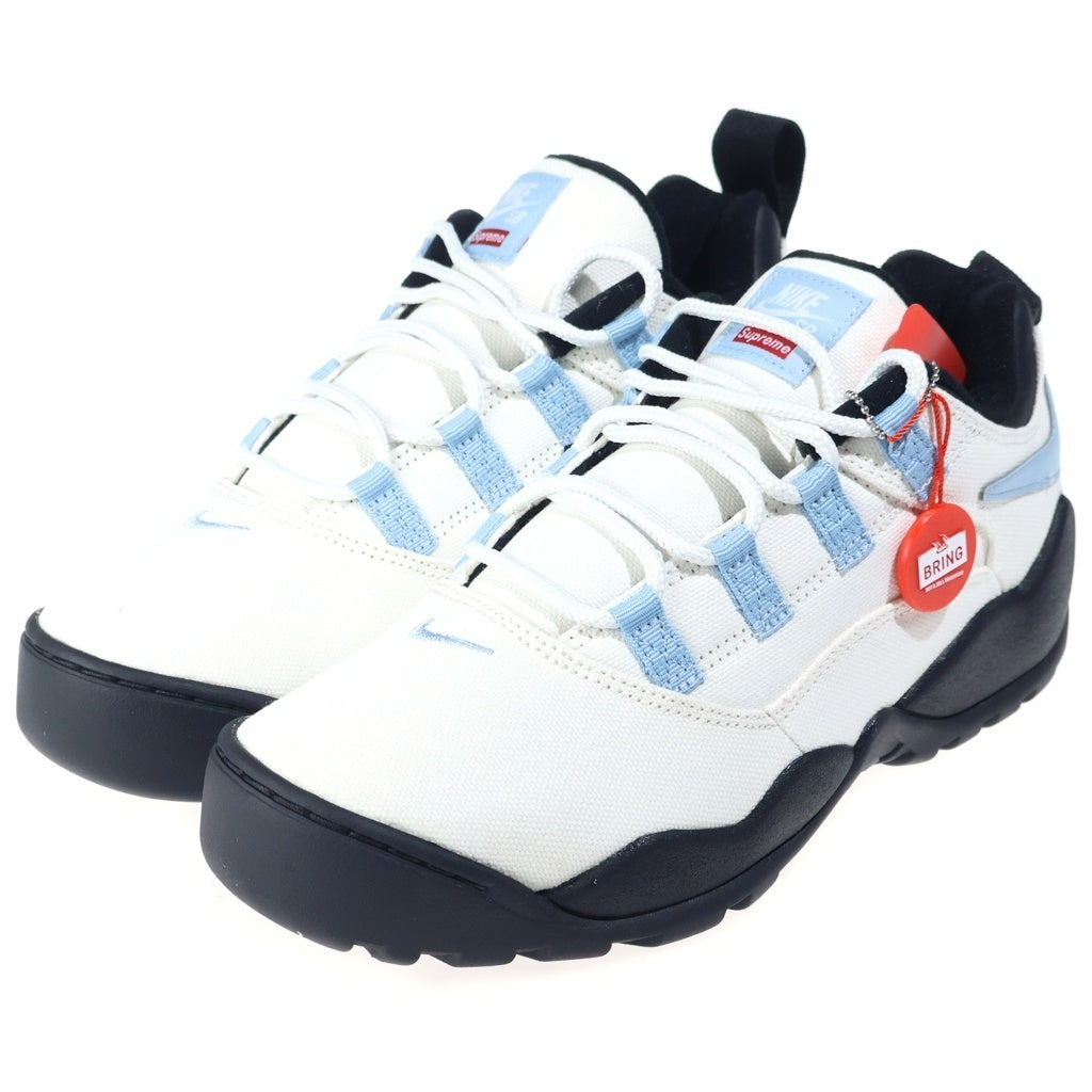 NIKE(ナイキ) ×SUPREME NIKE SB LOW シュプリーム ナイキSB キャンバスローカットスニーカー ホワイト /ブラック US8/26cm FQ3000-100