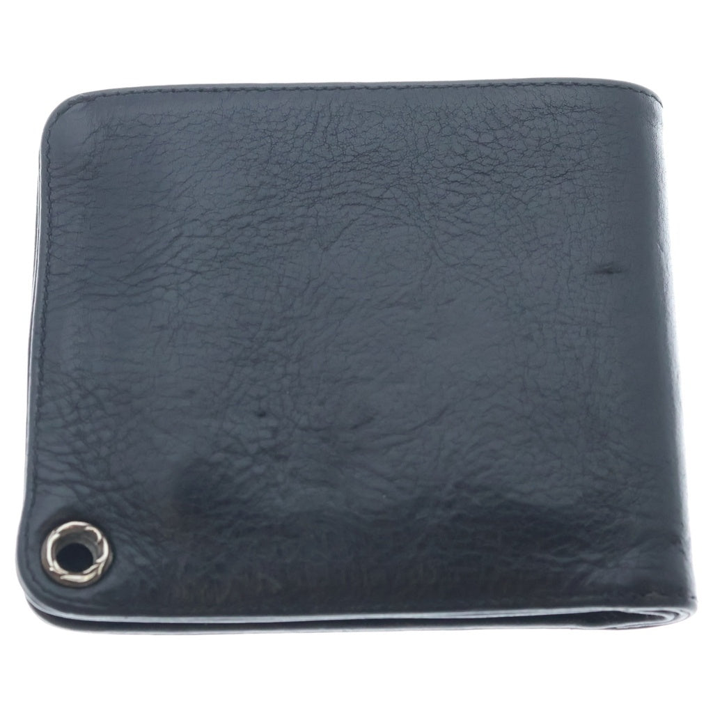 CHROME HEARTS(クロムハーツ) 1SNAP 1スナップ クロス ボールボタン レザーウォレット 財布 ブラック BCA361