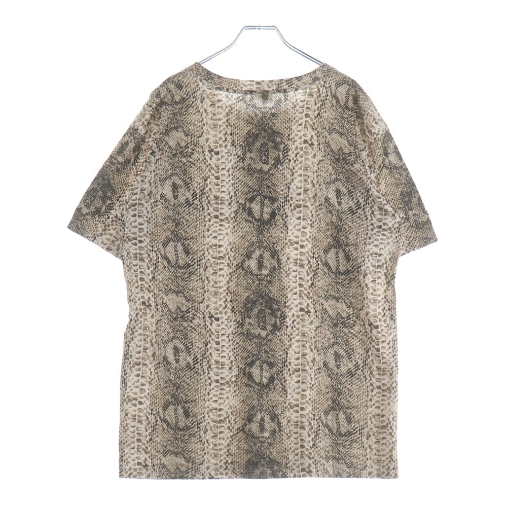 CELINE(セリーヌ) 22SS サーペントパイソンプリントTシャツ カットソー ベージュ 2X681307H