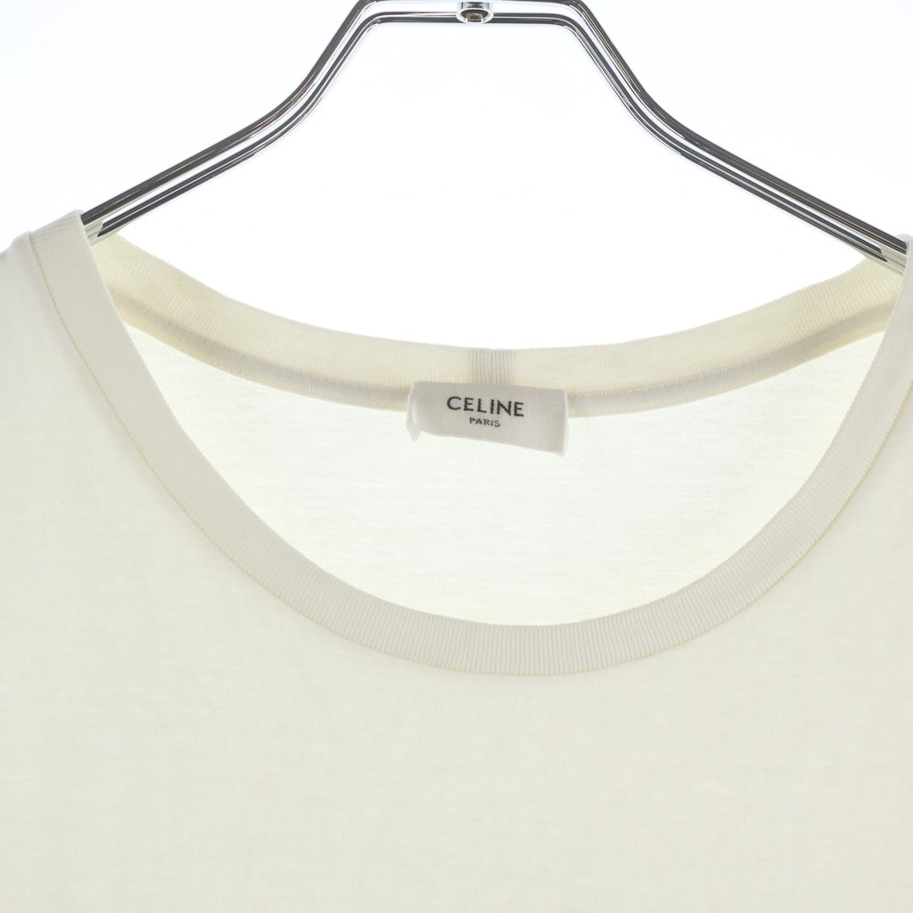 CELINE(セリーヌ) フロントグラフィック半袖Tシャツ カットソー ホワイト 2X99H671Q.01QF レディース