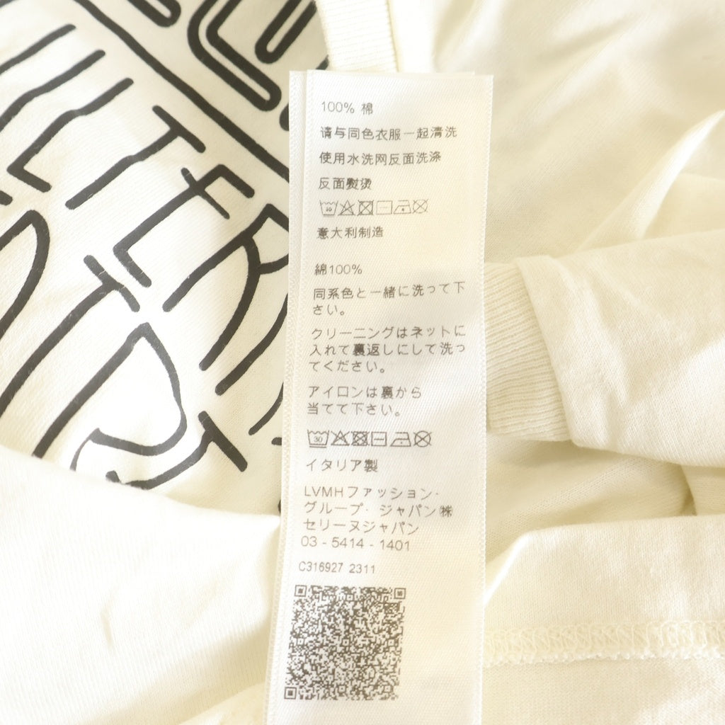 CELINE(セリーヌ) フロントグラフィック半袖Tシャツ カットソー ホワイト 2X99H671Q.01QF レディース