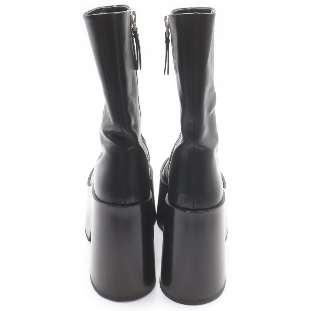 JIL SANDER(ジルサンダー) 20AW Chunky Ankle Boots チャンキー アンクルブーツ ヒールブーツ ブラック レディース