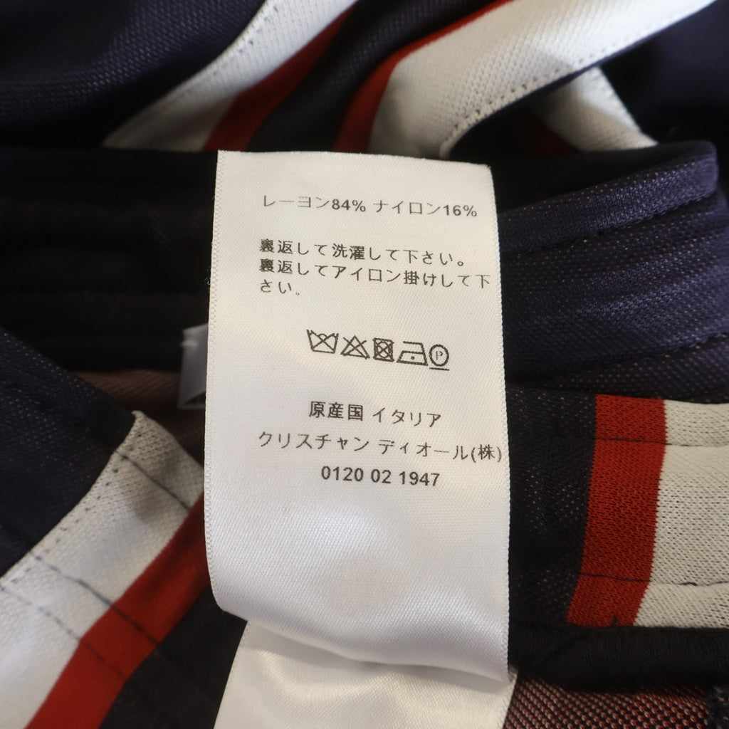 Christian Dior(クリスチャンディオール) サイドジップ ロゴ トラックパンツ ジョガーパンツ パープル レディース