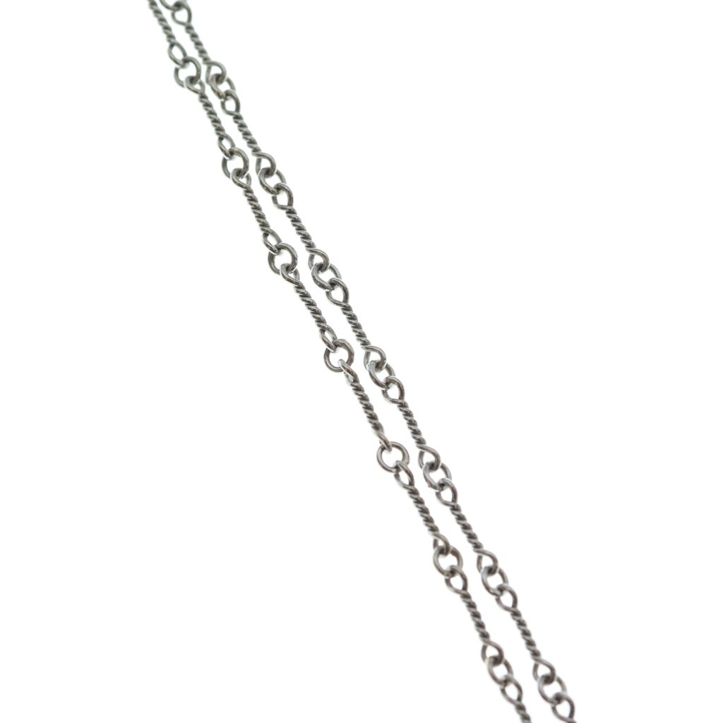 CHROME HEARTS(クロムハーツ) 18KWG NECKCHAIN T20 ツイストチェーンネックレス 20inch ホワイトゴールド BCA003