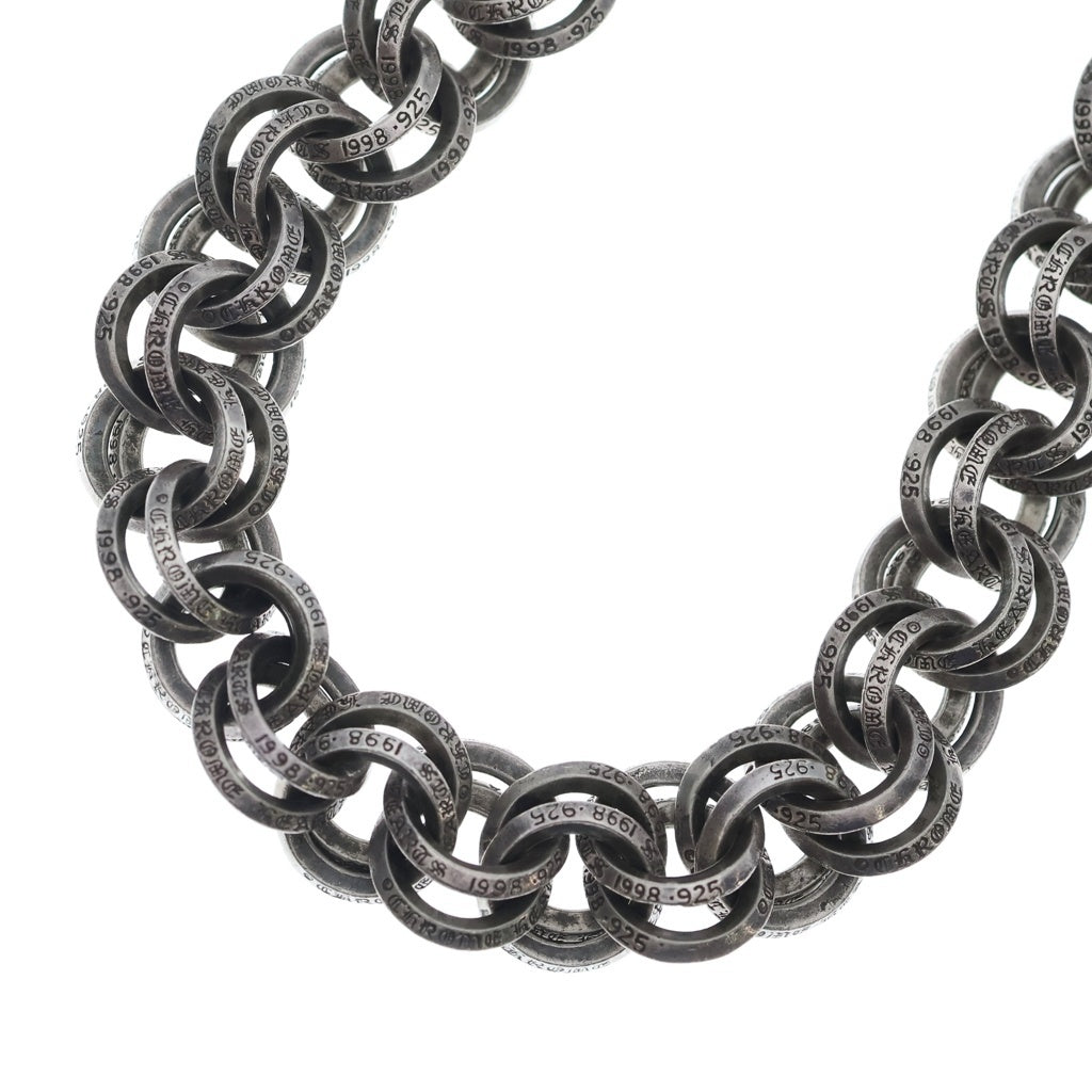 CHROME HEARTS(クロムハーツ) DOUBLE B RING ダブルBリング ネックレス シルバー