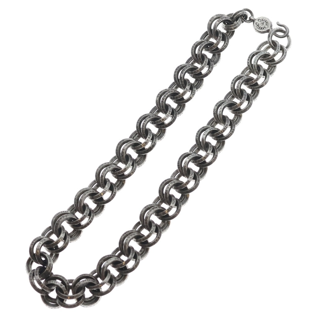 CHROME HEARTS(クロムハーツ) DOUBLE B RING ダブルBリング ネックレス シルバー