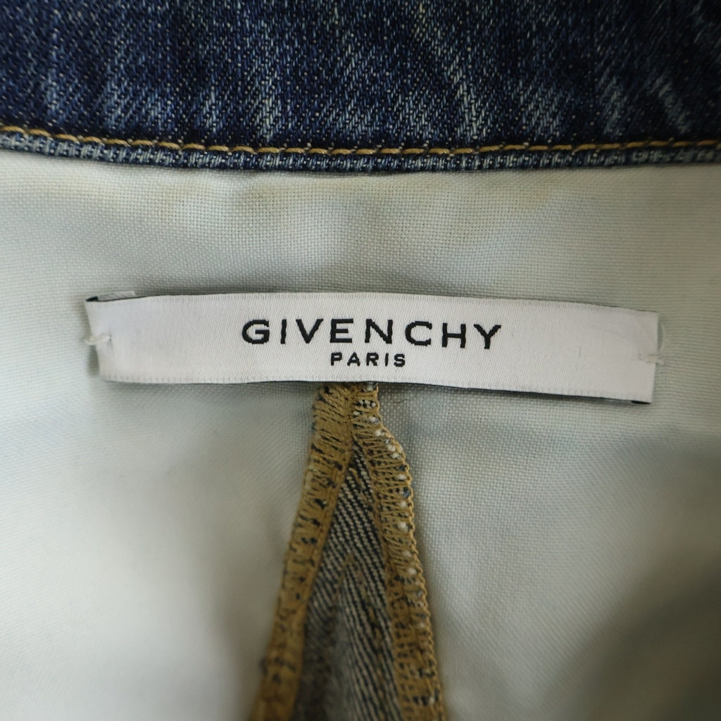 GIVENCHY(ジバンシィ) 18SS バックスターデザイン ボタンアップ デニムジャケット インディゴ BM000S500Q