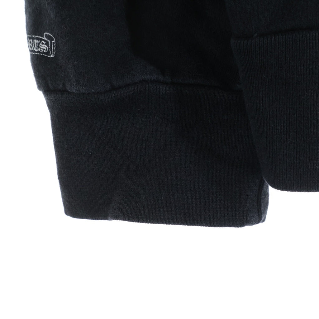 CHROME HEARTS(クロムハーツ) SWTSHRT HD ZIP LTD DSMG ドーバーストリートマーケット限定 ロゴプリントジップアップフーディーパーカー ブラック