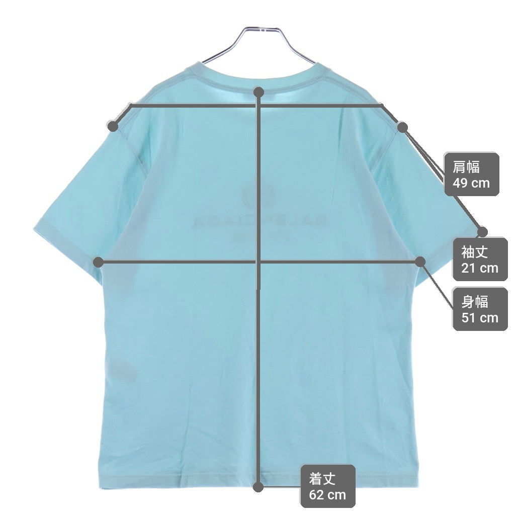 BALENCIAGA(バレンシアガ) フロントBBロゴ クルーネックTシャツ カットソー ブルー 594599 TGV60