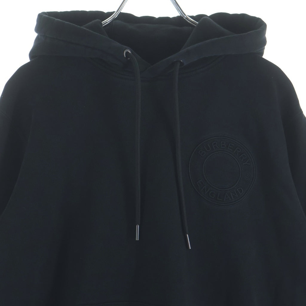 BURBERRY(バーバリー) ロゴグラフィック プルオーバー スウェット パーカー ブラック 8042229