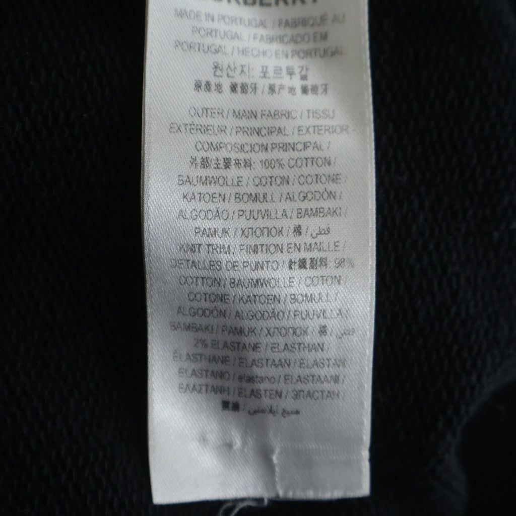 BURBERRY(バーバリー) ロゴグラフィック プルオーバー スウェット パーカー ブラック 8042229