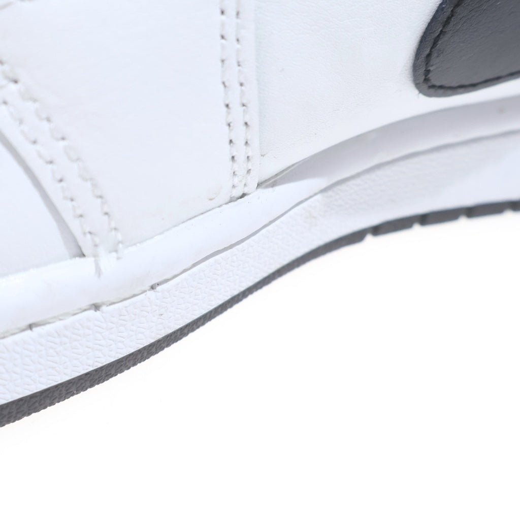 NIKE(ナイキ) AIR JORDAN1 MID SUMMIT エアジョーダン1 レザーミッドカットスニーカー ホワイト/ブラック US8.5/26.5cm DQ8426-109