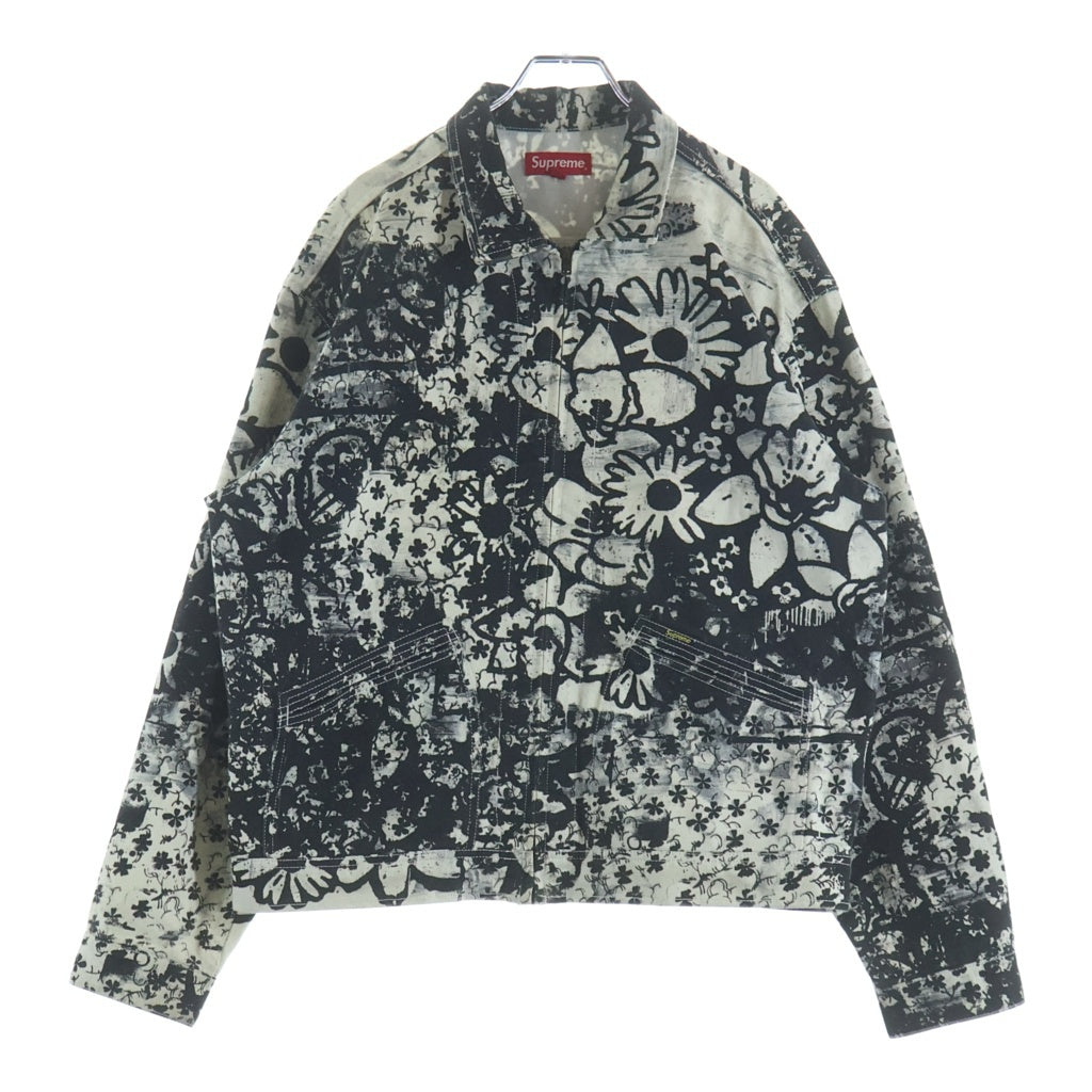 SUPREME(シュプリーム) 21AW Christopher Wool Denim Jacket クリストファー ウールデニムジャケット ブラック/ホワイト