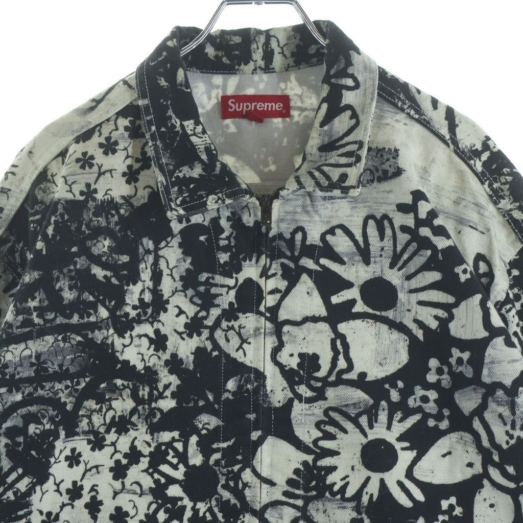 SUPREME(シュプリーム) 21AW Christopher Wool Denim Jacket クリストファー ウールデニムジャケット ブラック/ホワイト