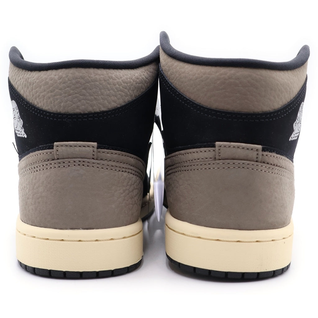 NIKE(ナイキ) AIR JORDAN1 MID SE エアジョーダン1 レザーミッドカットスニーカー ブラック/ブラウン US7.5/25.5cm IB7110-002