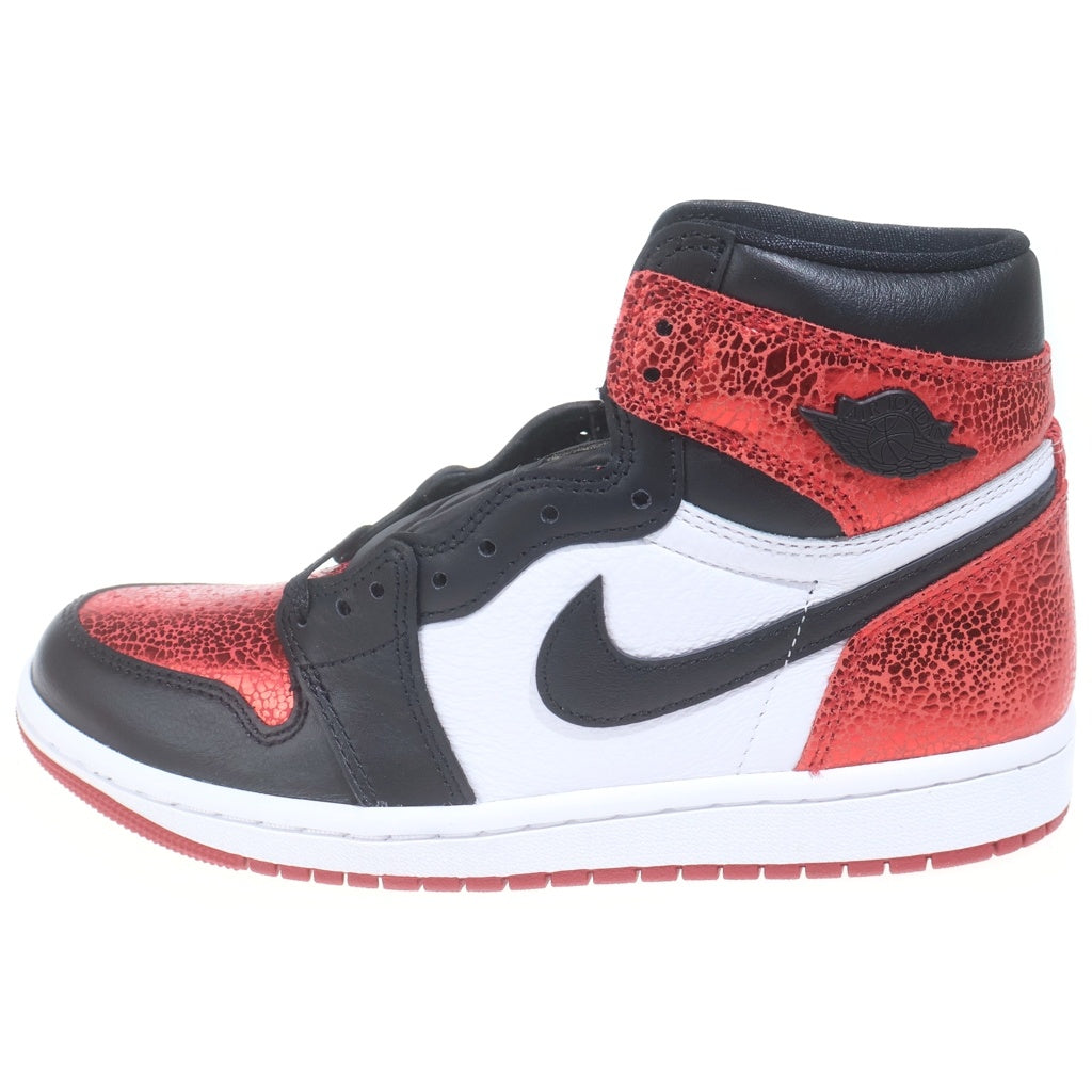 NIKE(ナイキ) AIR JORDAN1 RETRO HIGH OG RUBY エアジョーダン1 レトロ レザーハイカットスニーカー レッド レディース US7/24cm FD2596-602