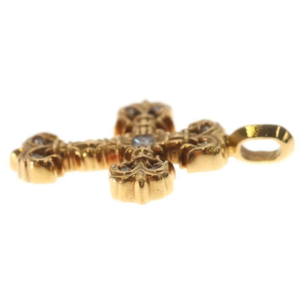CHROME HEARTS(クロムハーツ) 22K FILIGREE TINY P/DIA タイニーフィリグリークロス PAVEダイヤ ペンダントトップ ゴールド BCA045