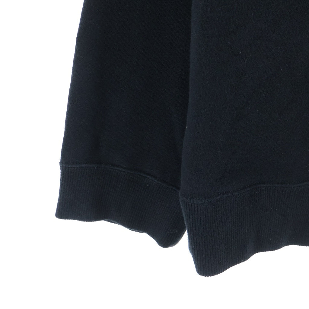 Yohji Yamamoto POUR HOMME(ヨウジヤマモト プールオム) 25AW PIGMENT PRINT ARCH LOGO SWEAT フロントロゴクルーネックスウェット トレーナー ブラック