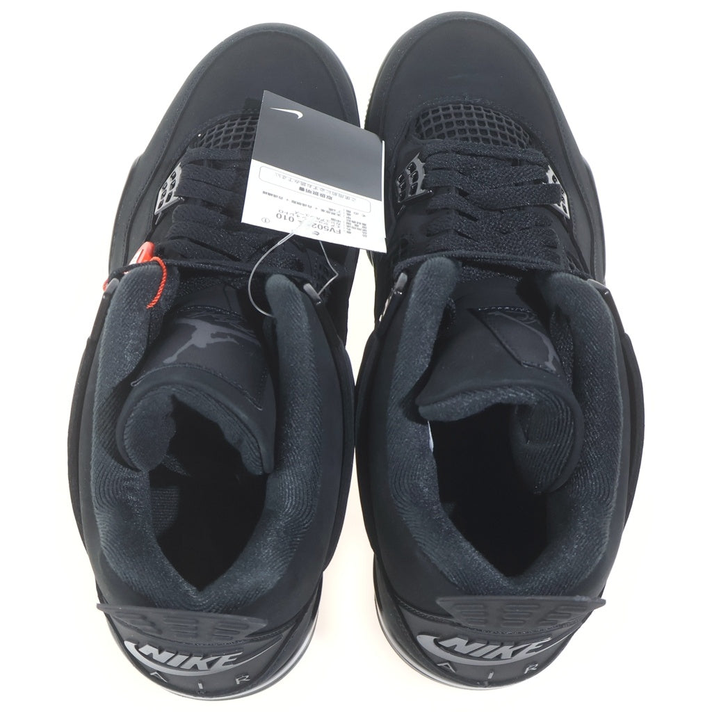 NIKE(ナイキ) AIR JORDAN 4 RETRO BLACK CAT エア ジョーダン 4 レトロ ブラックキャット ハイカットスニーカー シューズ ブラック