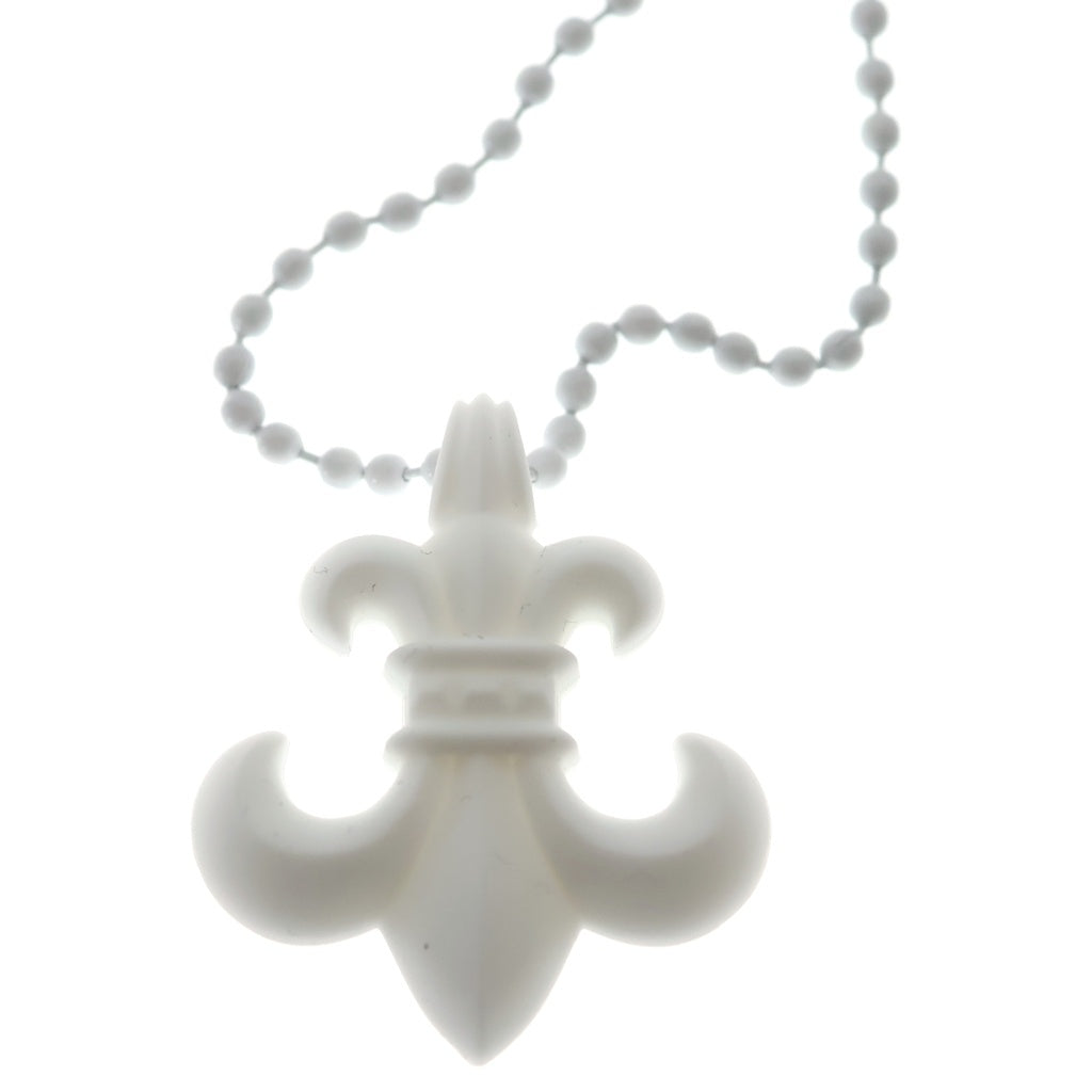 CHROME HEARTS(クロムハーツ) RUBBER BS FLUER BS フレア ラバーネックレス シリコン ホワイト