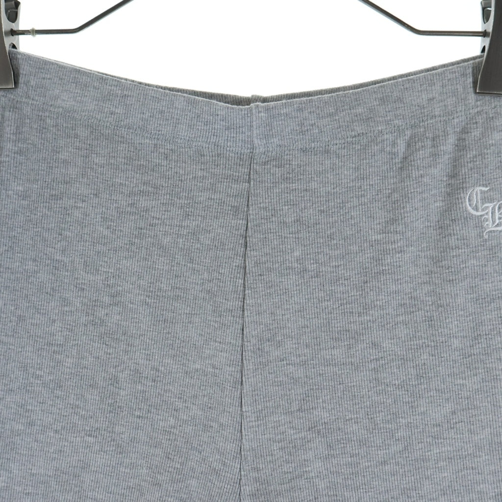 CHROME HEARTS(クロムハーツ) Y NOT CH 刺繍 ワイノット タイツショーツ グレー レディース