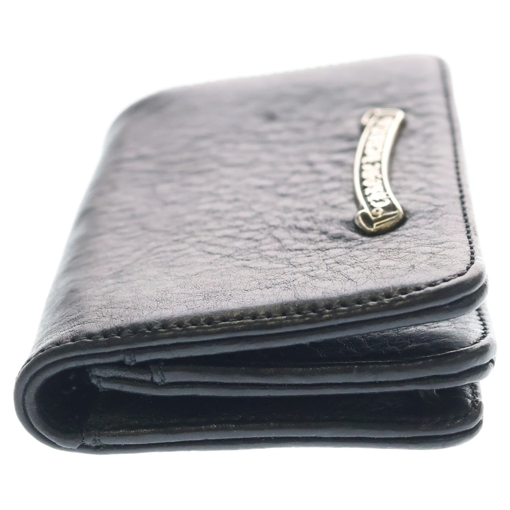 CHROME HEARTS(クロムハーツ) CRD CSE3PKTWDV1 アーチロゴプレート3ポケットレザーカードケース ブラック レディース