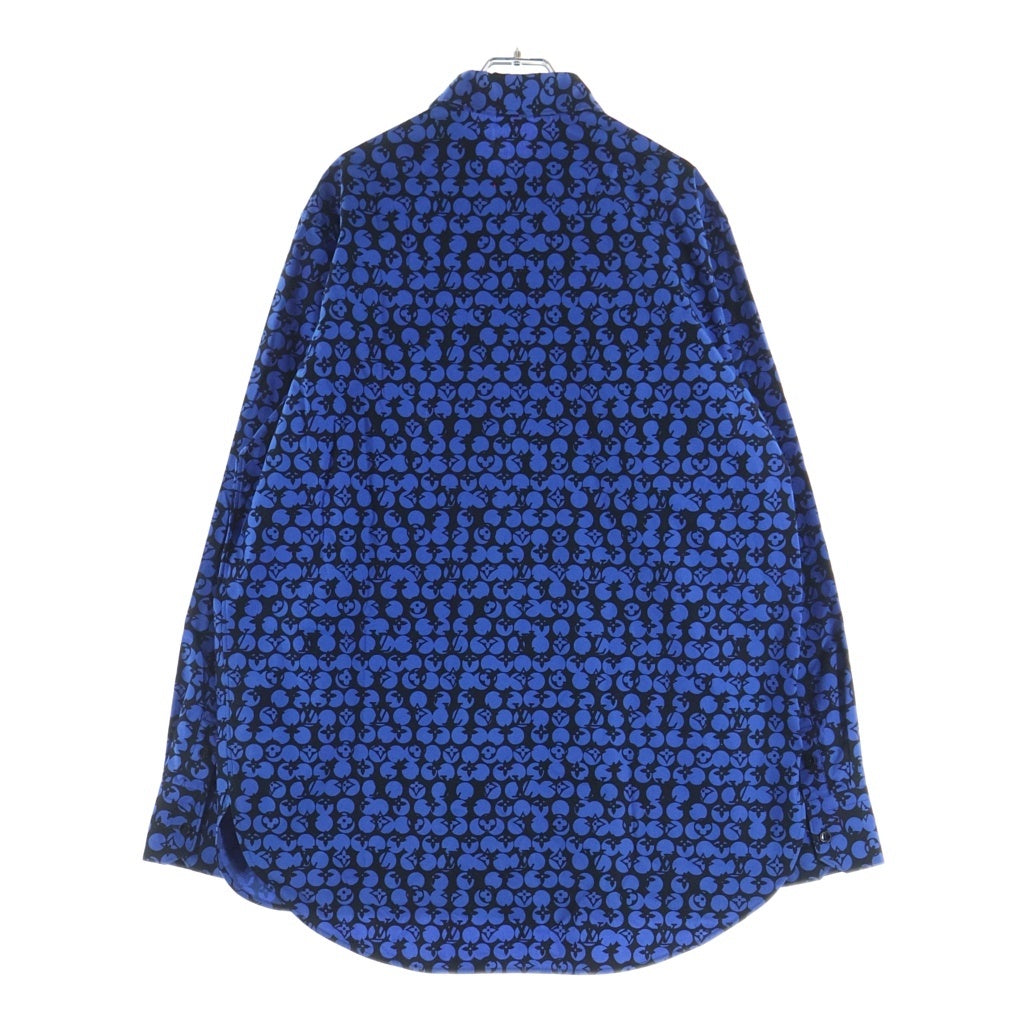 LOUIS VUITTON(ルイヴィトン) 19AW パーフォレーテッドモノグラム 長袖シャツ ブルー RM192M ORS HHS20W