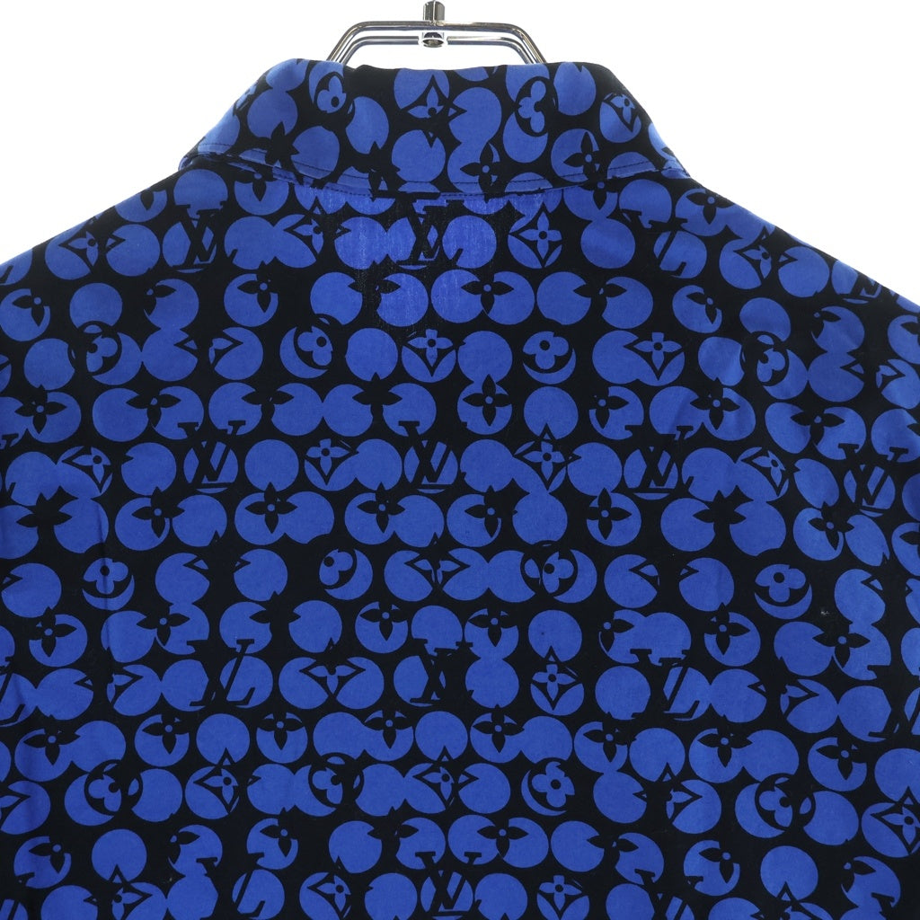 LOUIS VUITTON ルイヴィトン 19AW パーフォレーテッドモノグラム 長袖シャツ RM192M ORS HHS20W ブルー LOUIS VUITTON(ルイヴィトン) 19AW パーフォレーテッドモノグラム 長袖