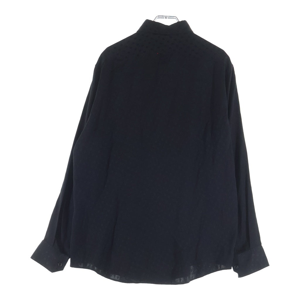 CELINE(セリーヌ) MODERN COLOR SHIRT モダンカラー 長袖シルクシャツ ブラック 2C091598D