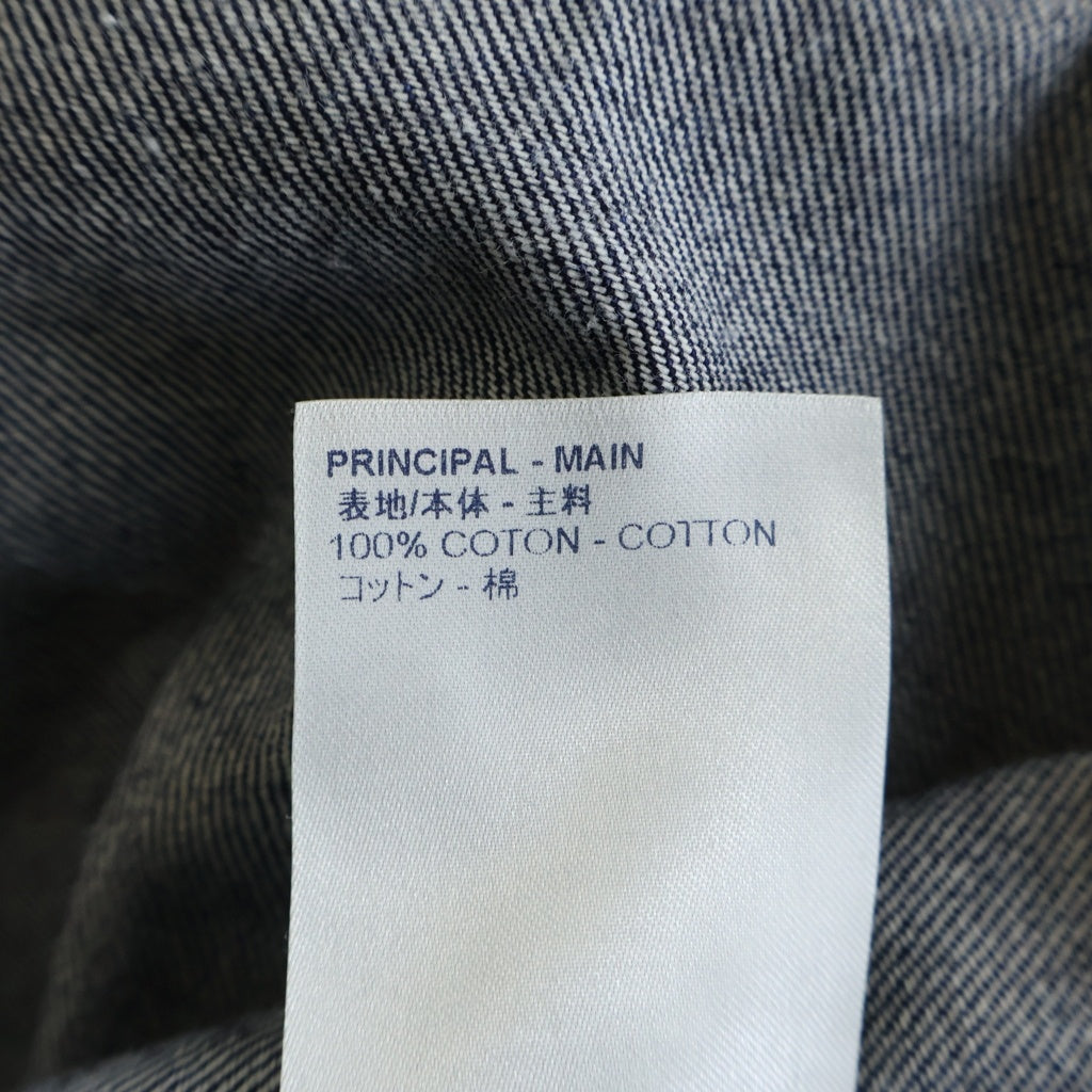 LOUIS VUITTON(ルイヴィトン) 20AW LVリーフ ベースボール半袖デニムジャケット インディゴ RM202M VFV HJS15W