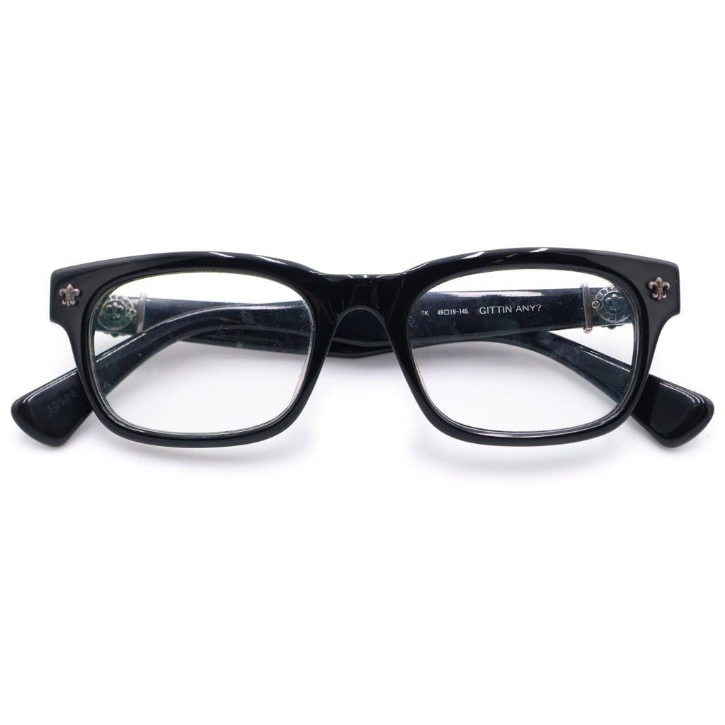 CHROME HEARTS(クロムハーツ) GITTIN ANY？-A BSフレアテンプル ウェリントン サングラス メガネ ブラック