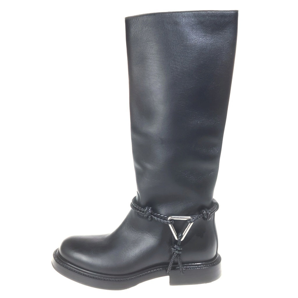 BOTTEGA VENETA(ボッテガヴェネタ) JAMES ジェームズ レザーロングブーツ ブラック レディース