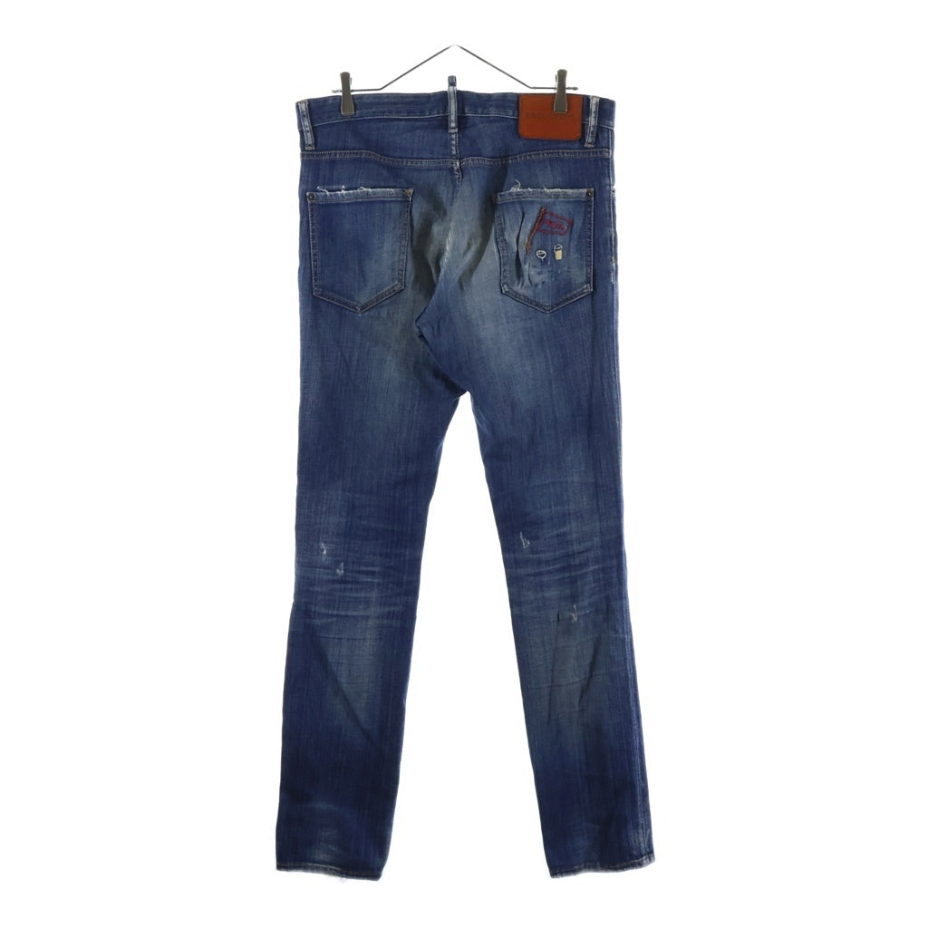 DSQUARED2 ディースクエアード COOL GUY JEAN クールガイ ダメージ加工 スキニーデニムパンツ インディゴ S74LB0347 S30342 DSQUARED2(ディースクエアード) COOL GUY JEAN クールガイ ダメージ