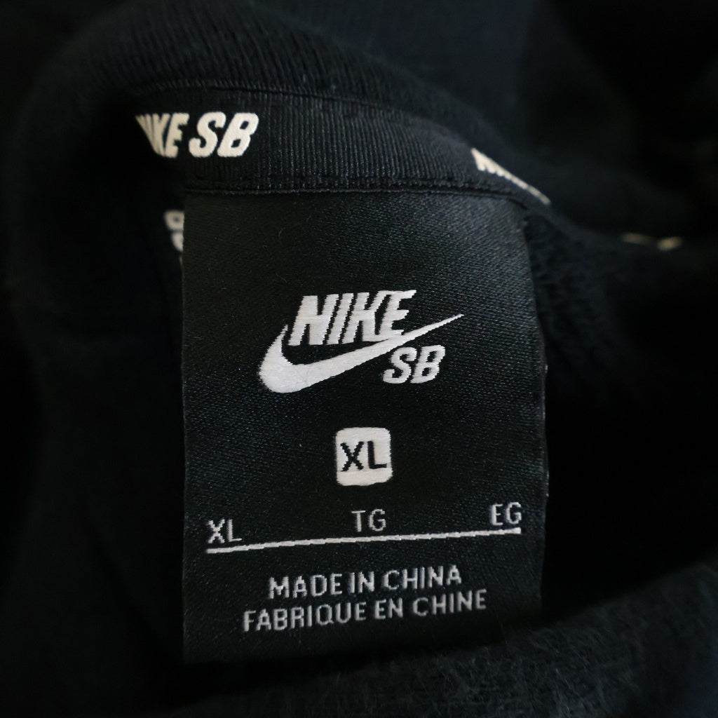 NIKE SB(ナイキエスビー) ×FPAR フロントロゴプリント プルオーバー スウェットパーカー ブラック CU2997-010