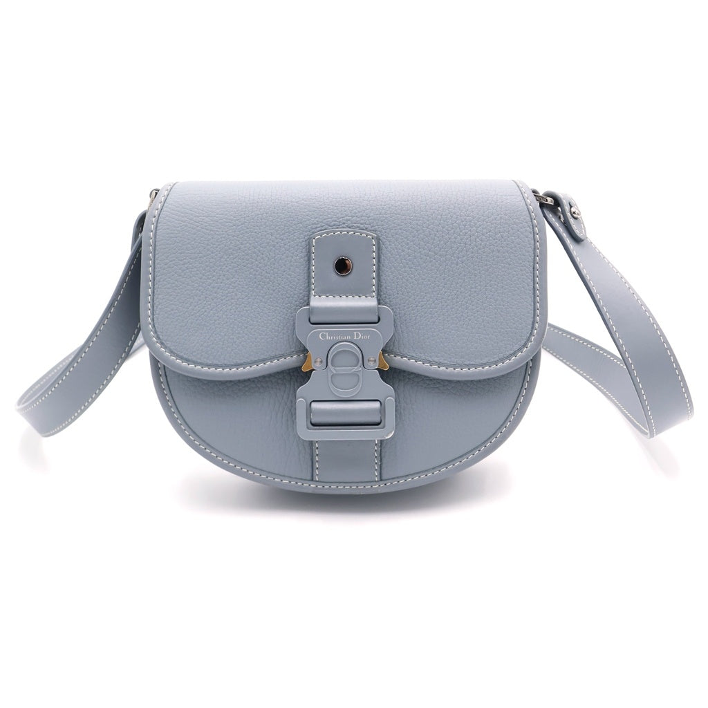 DIOR(ディオール) GALLOP ギャロップミニ レザーサドルバック シルバー金具 グレー 1ADPO033LAC レディース