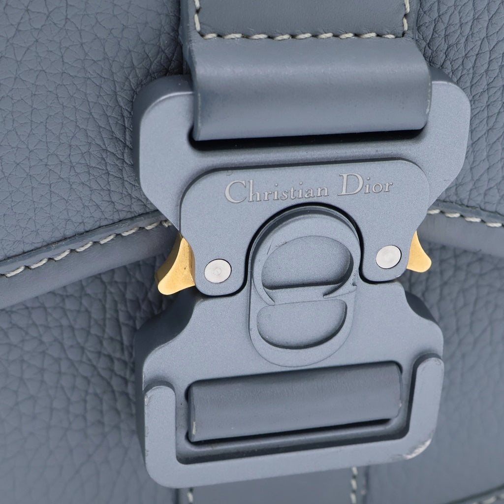 DIOR(ディオール) GALLOP ギャロップミニ レザーサドルバック シルバー金具 グレー 1ADPO033LAC レディース