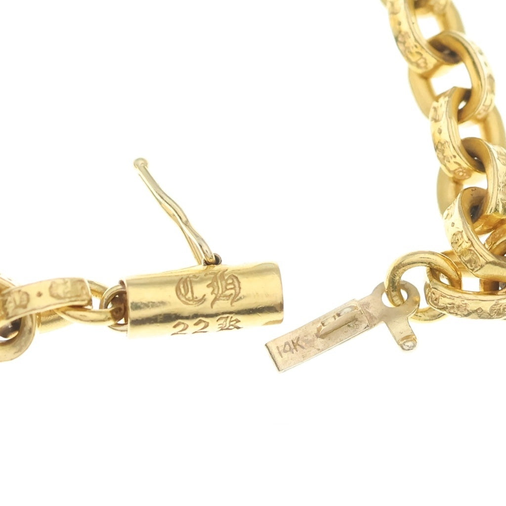 CHROME HEARTS(クロムハーツ) 22K PAPER CHAIN ペーパーチェーン ブレスレット ゴールド