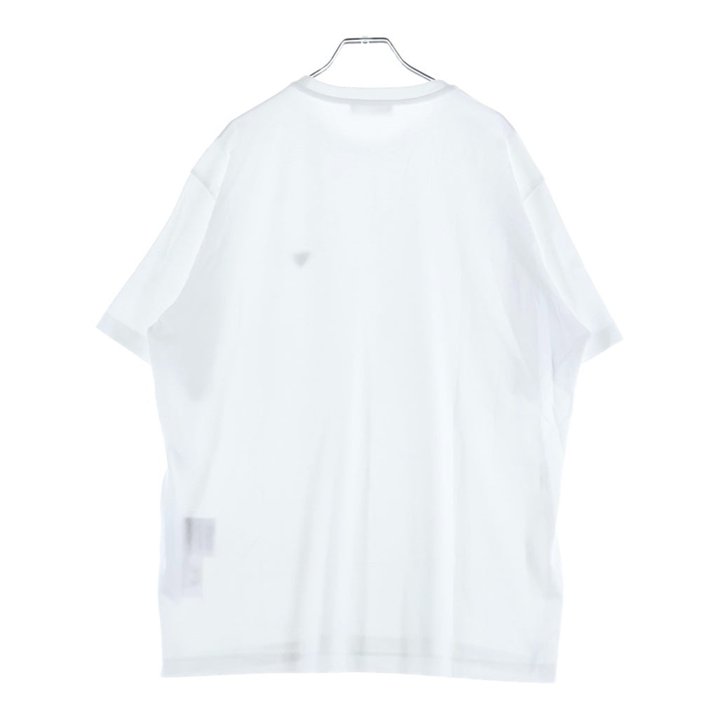 PRADA(プラダ) 26SS 三角プレート クルーネックTシャツ カットソー ホワイト UJN954S000240