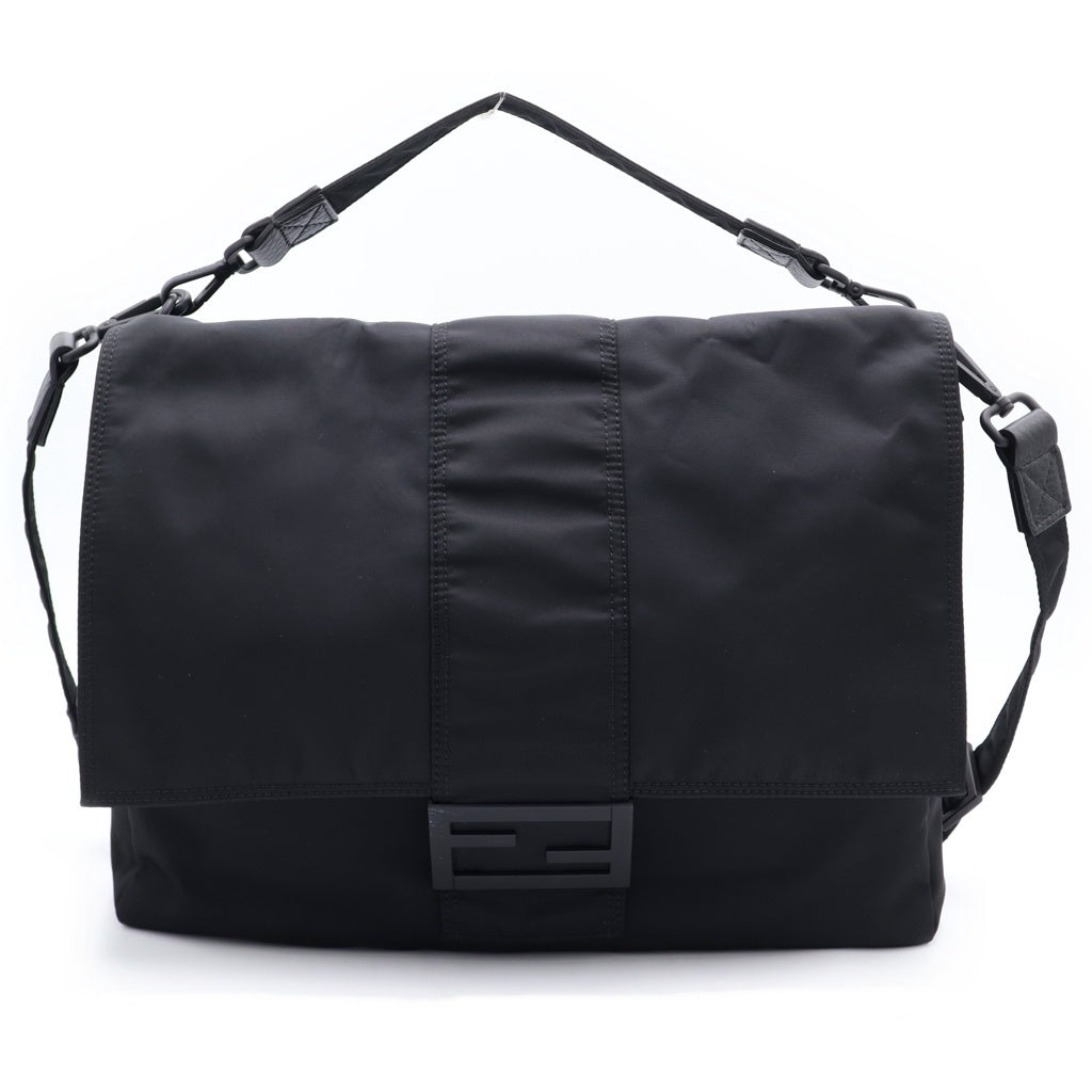 FENDI(フェンディ) バゲット メッセンジャーショルダーバッグ ブラック 7VA536 レディース