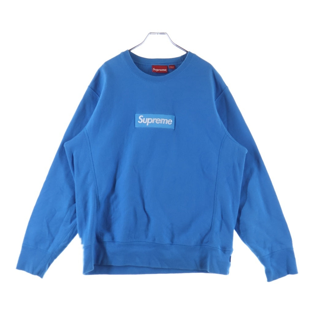SUPREME(シュプリーム) 18AW Box Logo Crewneck ボックスロゴ クルーネック スウェット トレーナー ブルー