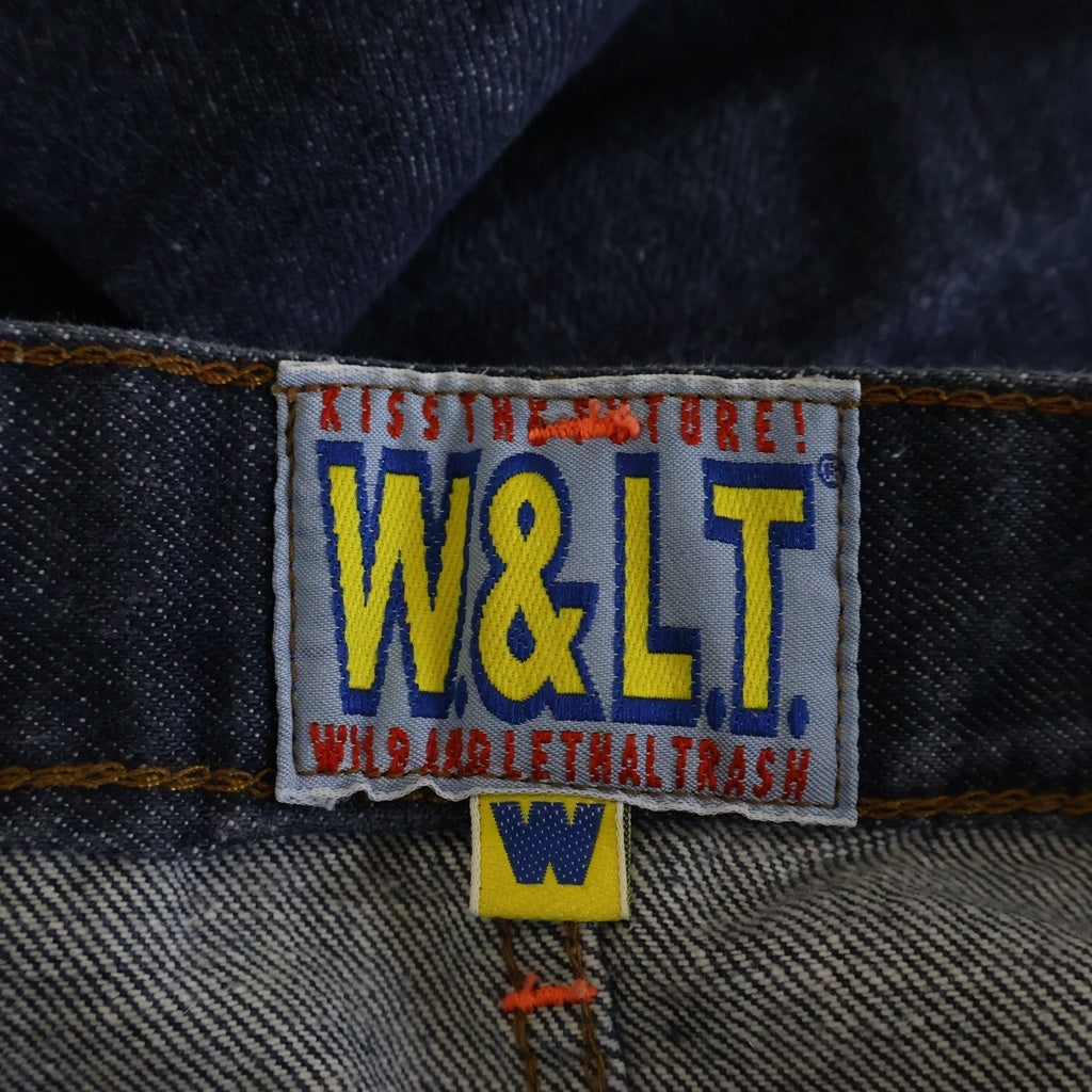 WALTER VAN BEIRENDONCK(ウォルターヴァンベイレンドンク) 稲妻刺繍 ストレートデニムパンツ インディゴ 500202