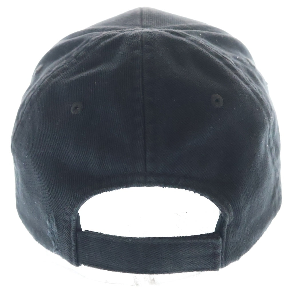 BALENCIAGA バレンシアガ DIY L メタルロゴ ダメージ加工 ベースボールキャップ 帽子 ブラック 771963 BALENCIAGA(バレンシアガ) DIY METAL メタルロゴ ダメージ加工 ベース