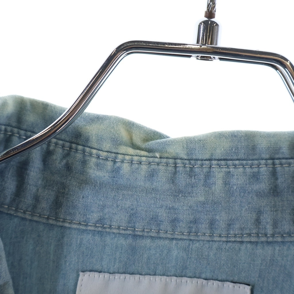 WTAPS(ダブルタップス) COTTON CHAMBRAY コットン シャンブレー 長袖シャツ ブルー 261WVDT-SHM03