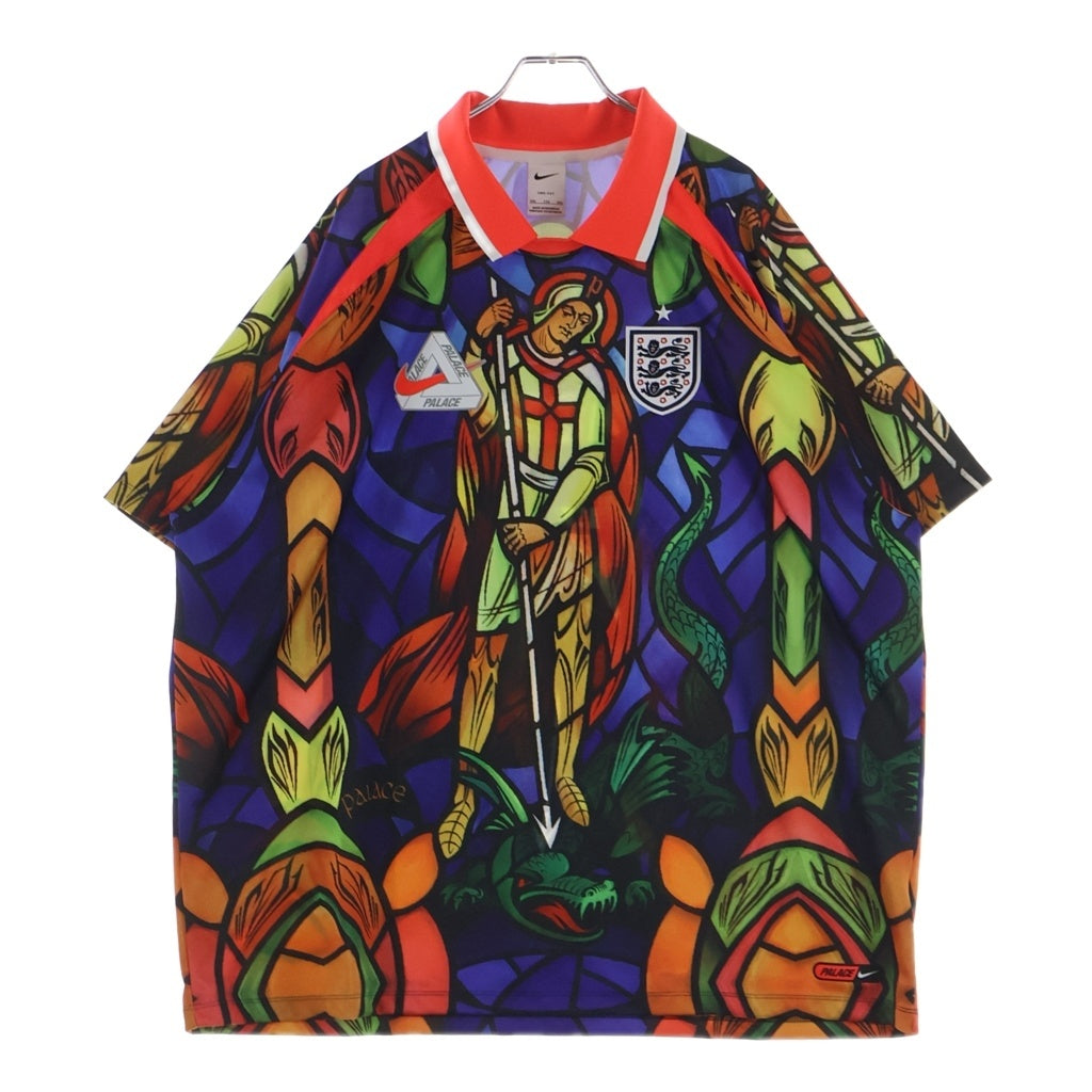 NIKE(ナイキ) ×PALACE ×ENGLAND FOOTBALL JERSEY ステンドグラス調 半袖フットボールシャツ マルチ IM3198-635
