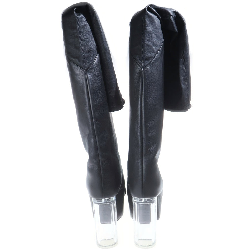 Rick Owens(リックオウエンス) 25SS HOLLYWOOD TACO KISS TALL BOOTS ハリウッド タコキストールブーツ ブラック RO01E7843-LSLCN0