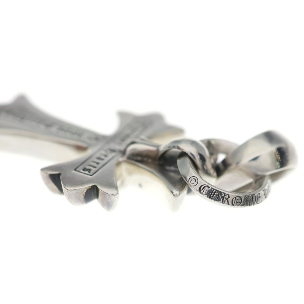 CHROME HEARTS(クロムハーツ) CH CRS SML W/BALE Wベイル スモールCHクロス ペンダントトップ シルバー BCA218