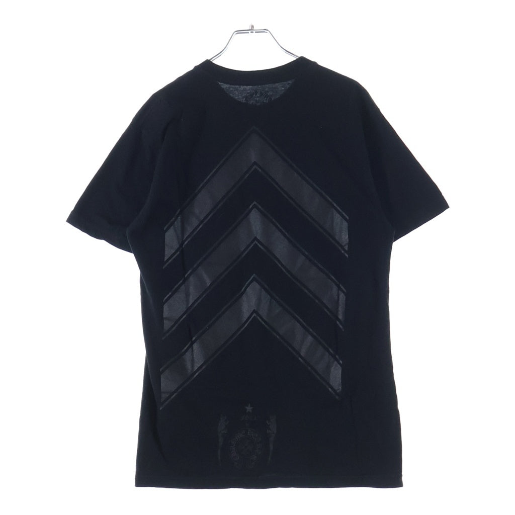 CHROME HEARTS(クロムハーツ) FOTI JAVIS S/S TEE フォティジャービス 星条旗プリント クルーネック半袖カットソーTシャツ ブラック